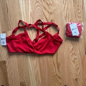 Fused Women's Red lava Swim Top - XL